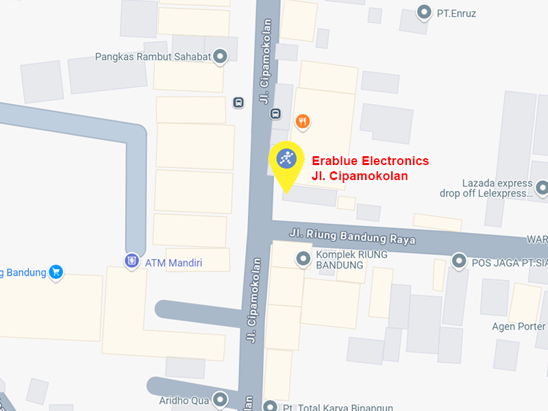 Peta ke toko EraBlue di  Jalan Cipamokolan No. 45, RT 005 , RW 001, terletak di Kel/Desa Cipamokolan, Kecamatan Rancasari, Kota Bandung, Provinsi Jawa Barat